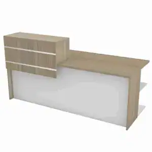 Ceta Reception Unit Melamine 2700mm