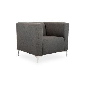 Atlantic tub chair upholstered occasional chair with AT-05 metal legs