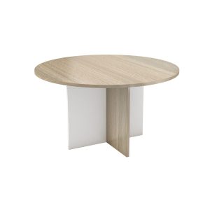 BRT005 1200mm round conference table with cross base legs