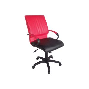 Condor mid back office chair with swivel and tilt mechanism, gas height adjustment and nylon base