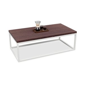 CTB007 square coffee table with full steel frame 600mm