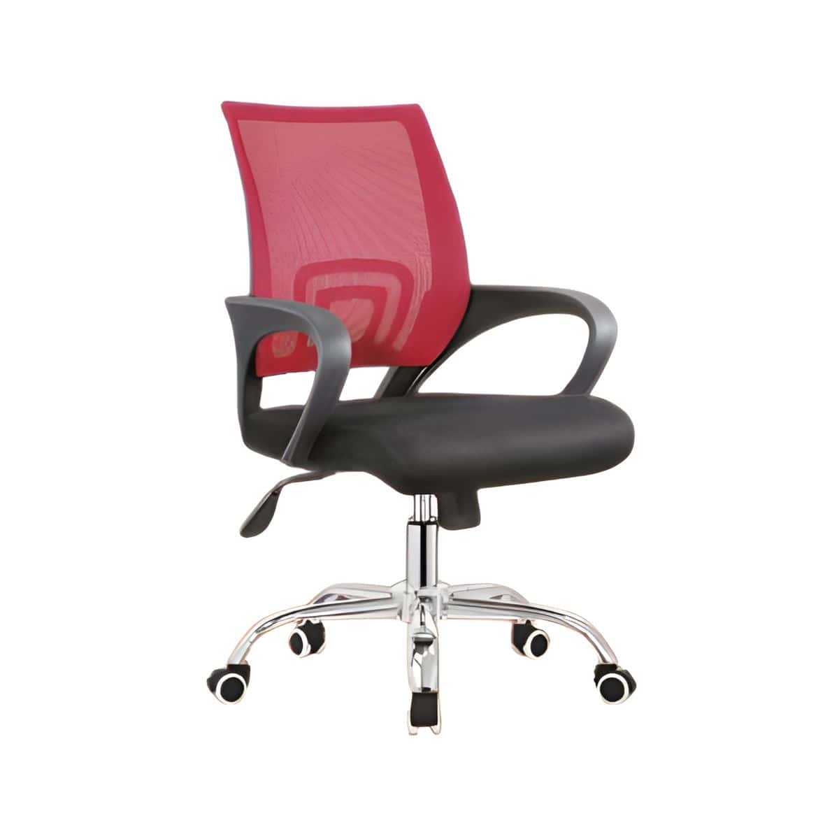 DB081 mesh operators office chair with chrome base and armrests