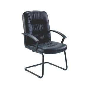 Fastrack Karu visitor chair with steel sleigh base and nylon armrests