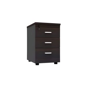 M402 three drawer mobile pedestal office storage unit with lockable drawers