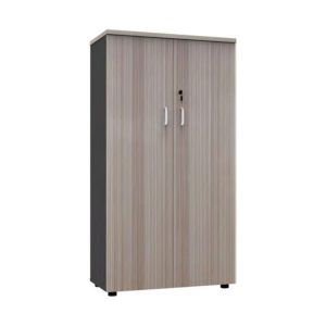 M406 2 door stationery cabinet melamine office storage unit with lockable doors
