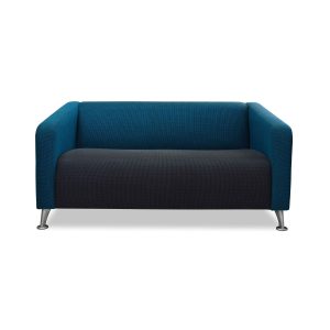 Melville double seater sofa with ML-01 metal legs and modern upholstered design