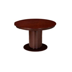 VA006 round conference table 4 seater with central pedestal base