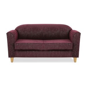 Zanzibar double sofa with oak legs, upholstered 2 seater couch W1750 x D900 x H750