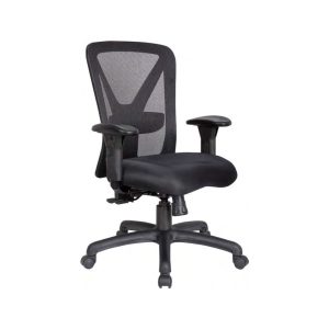 C4035 medium-back ergonomic mesh office chair with adjustable lumbar support and armrests