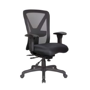 C4036 ergonomic medium-back mesh office chair with seat slide and adjustable lumbar support