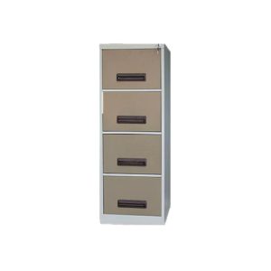FC114 4 drawer steel filing cabinet with lockable drawers for high-capacity document storage