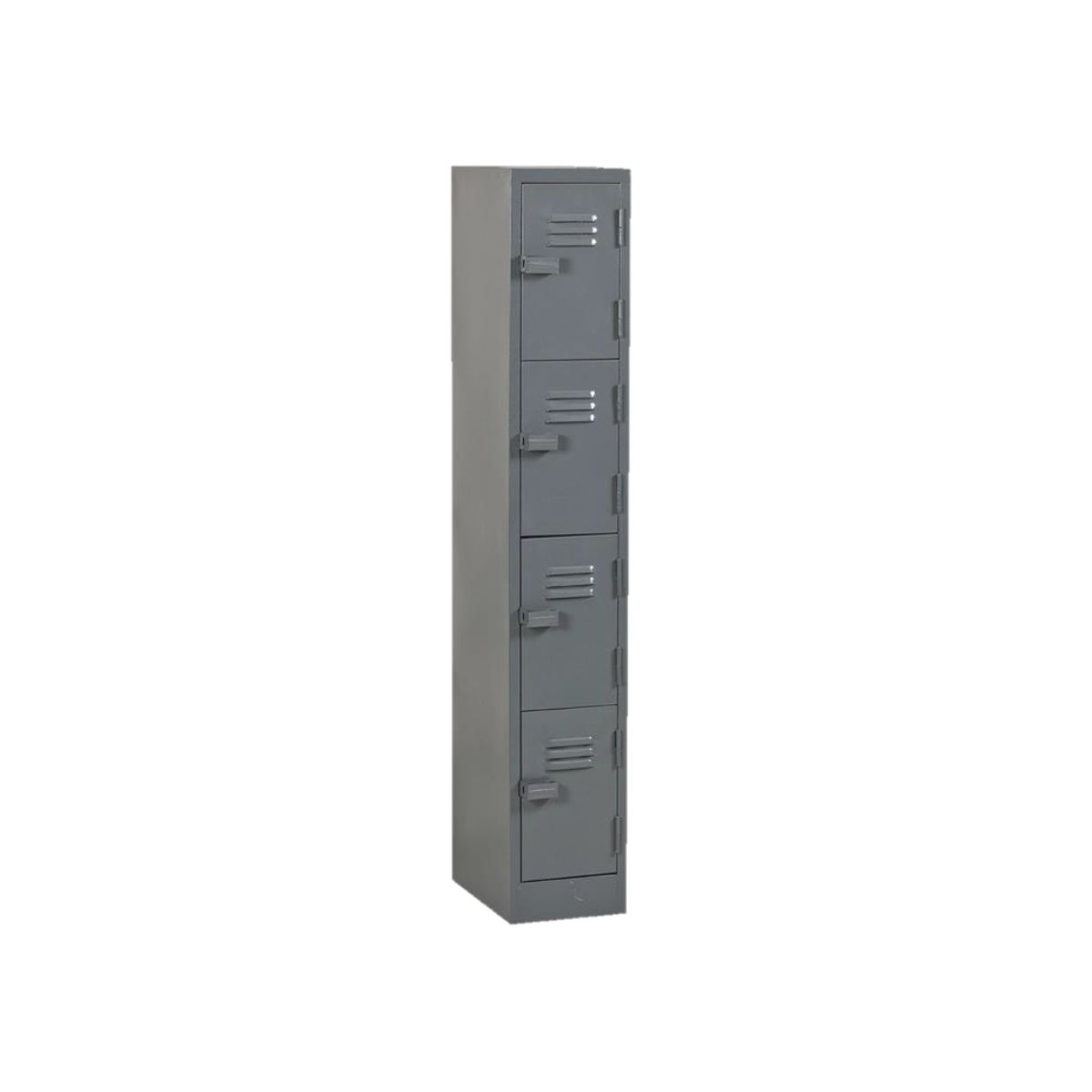 FL504 factory locker four door steel locker with hasp and staple locking compartments